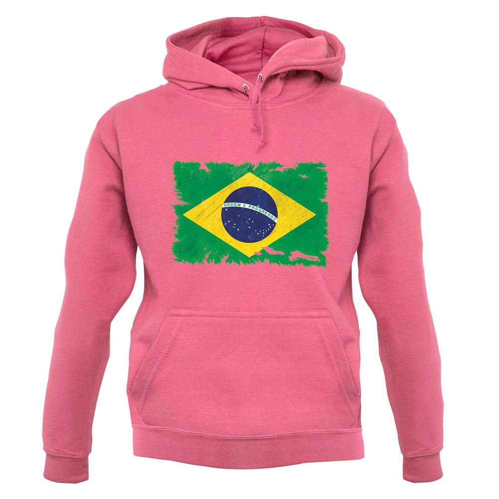 Brazil Grunge Style Flag unisex hoodie