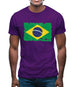 Brazil Grunge Style Flag Mens T-Shirt