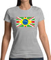 Brazil Union Jack Flag Womens T-Shirt