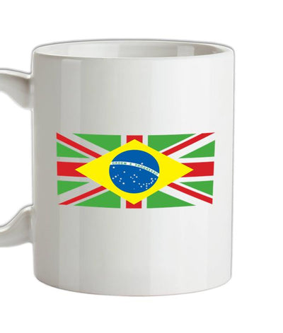 Brazil Union Jack Flag Ceramic Mug