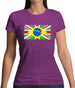 Brazil Union Jack Flag Womens T-Shirt