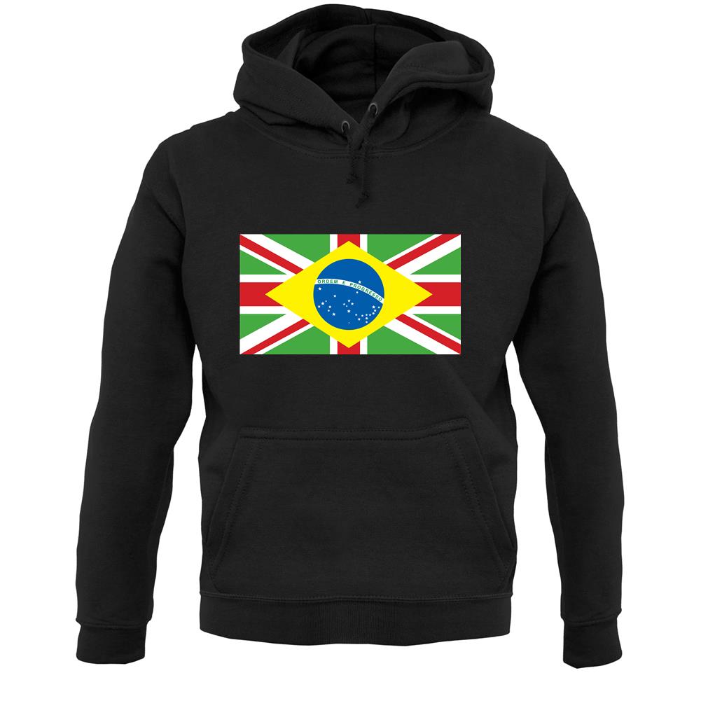 Brazil Union Jack Flag Unisex Hoodie