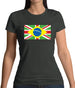 Brazil Union Jack Flag Womens T-Shirt