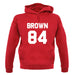 Brown 84 unisex hoodie