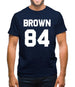 Brown 84 Mens T-Shirt