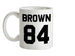 Brown 84 Ceramic Mug