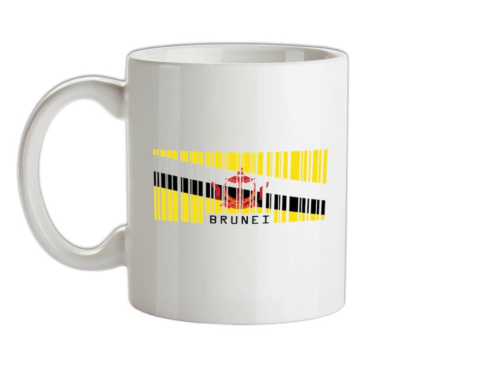 Brunei Barcode Style Flag Ceramic Mug