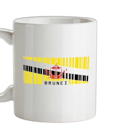 Brunei Barcode Style Flag Ceramic Mug