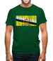 Brunei Barcode Style Flag Mens T-Shirt