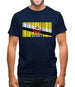 Brunei Barcode Style Flag Mens T-Shirt