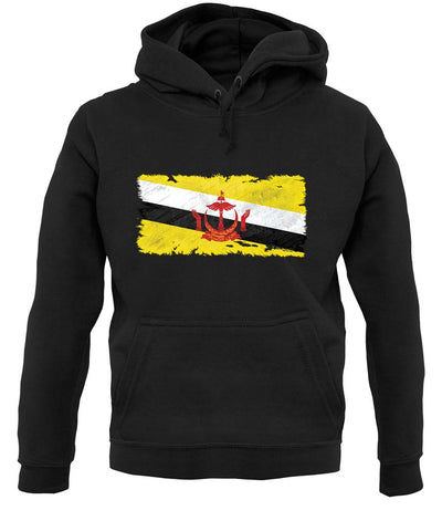 Brunei Grunge Style Flag unisex hoodie