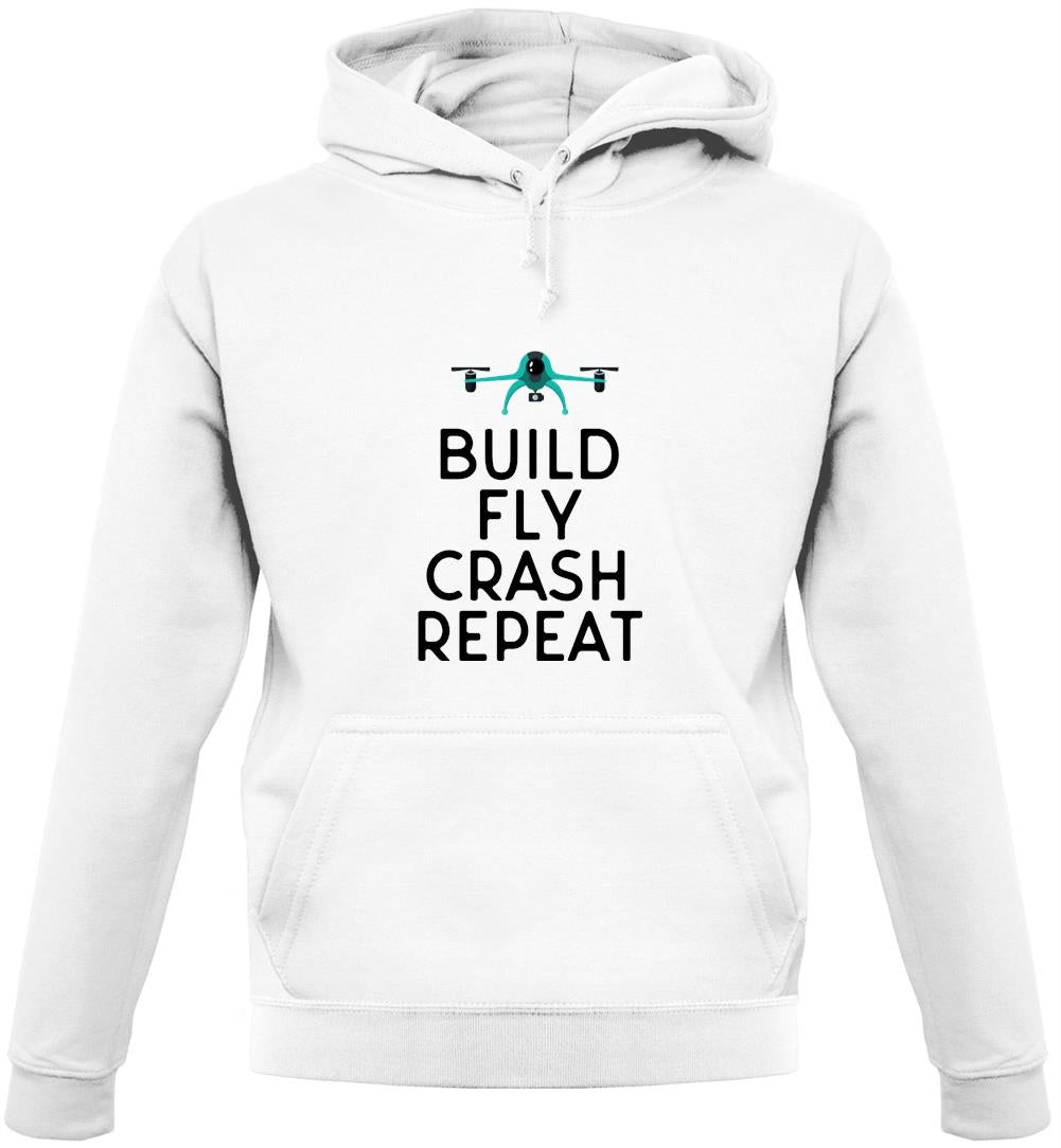 Build, Fly, Crash, Repeat Unisex Hoodie