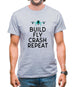 Build, Fly, Crash, Repeat Mens T-Shirt