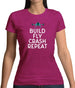 Build, Fly, Crash, Repeat Womens T-Shirt