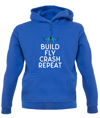 Build, Fly, Crash, Repeat Unisex Hoodie
