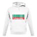 Bulgaria Barcode Style Flag unisex hoodie