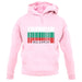 Bulgaria Barcode Style Flag unisex hoodie