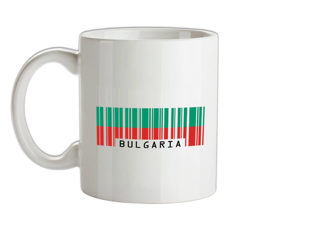 Bulgaria Barcode Style Flag Ceramic Mug