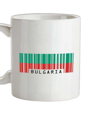 Bulgaria Barcode Style Flag Ceramic Mug