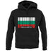 Bulgaria Barcode Style Flag unisex hoodie