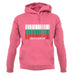 Bulgaria Barcode Style Flag unisex hoodie