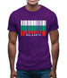 Bulgaria Barcode Style Flag Mens T-Shirt