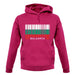 Bulgaria Barcode Style Flag unisex hoodie