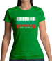 Bulgaria Barcode Style Flag Womens T-Shirt