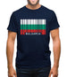 Bulgaria Barcode Style Flag Mens T-Shirt