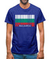 Bulgaria Barcode Style Flag Mens T-Shirt