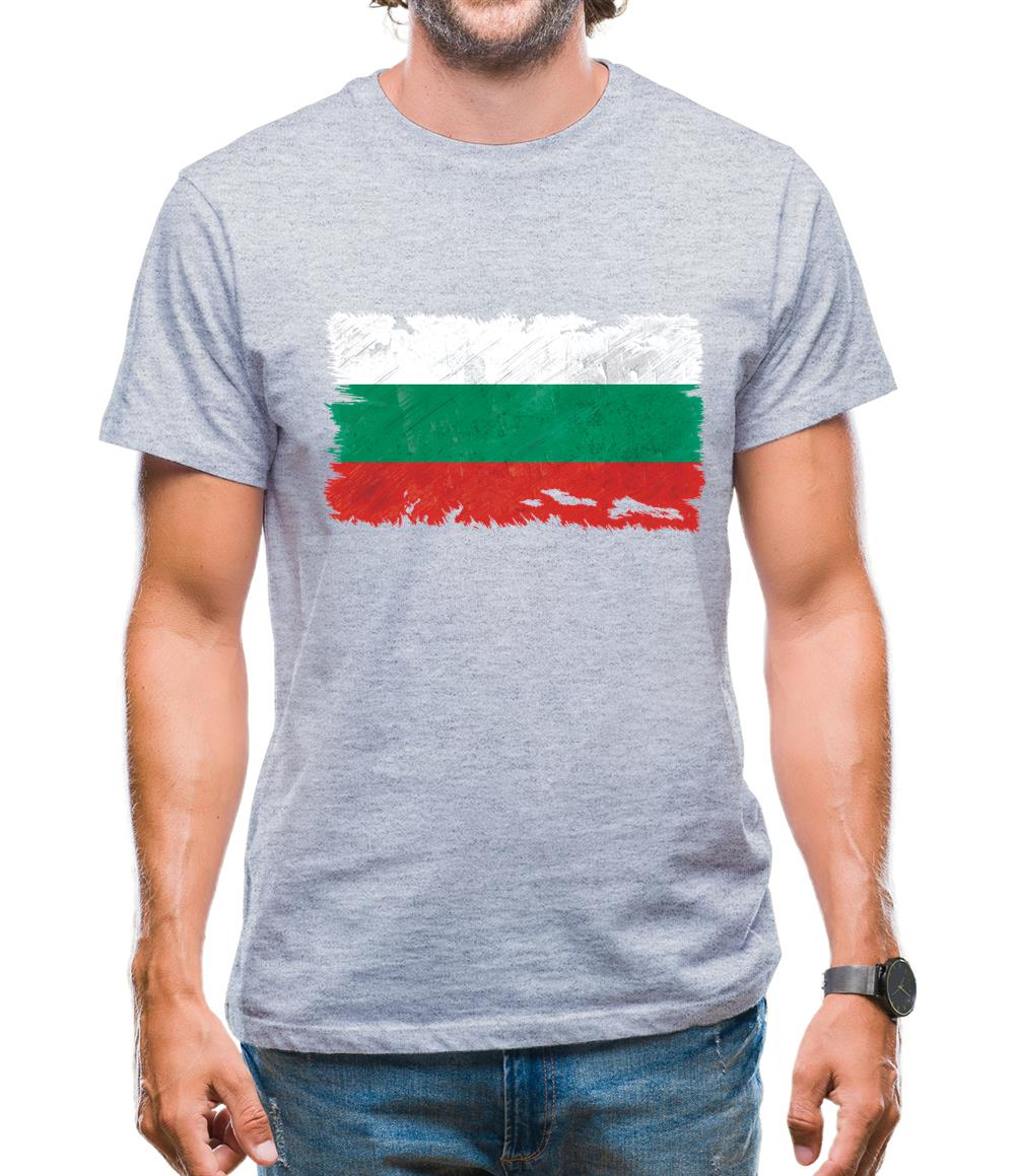Bulgaria Grunge Style Flag Mens T-Shirt