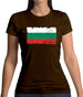 Bulgaria Grunge Style Flag Womens T-Shirt