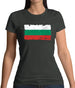 Bulgaria Grunge Style Flag Womens T-Shirt