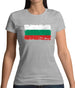 Bulgaria Grunge Style Flag Womens T-Shirt