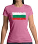 Bulgaria Grunge Style Flag Womens T-Shirt
