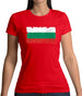 Bulgaria Grunge Style Flag Womens T-Shirt