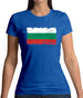 Bulgaria Grunge Style Flag Womens T-Shirt