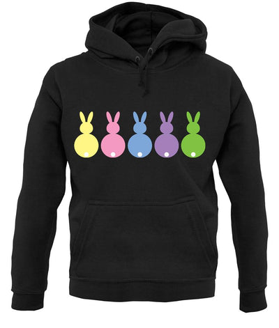 Multi Colour Easter Bunny's unisex hoodie