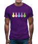 Multi Colour Easter Bunny's Mens T-Shirt