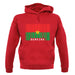 Burkina Faso  Barcode Style Flag unisex hoodie