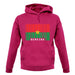 Burkina Faso  Barcode Style Flag unisex hoodie