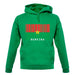 Burkina Faso  Barcode Style Flag unisex hoodie