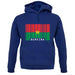 Burkina Faso  Barcode Style Flag unisex hoodie