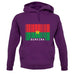 Burkina Faso  Barcode Style Flag unisex hoodie