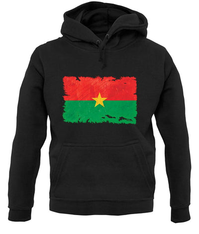 Burkina Faso Grunge Style Flag unisex hoodie