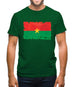 Burkina Faso Grunge Style Flag Mens T-Shirt