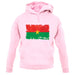 Burkina Faso Grunge Style Flag unisex hoodie