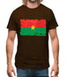 Burkina Faso Grunge Style Flag Mens T-Shirt