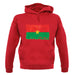 Burkina Faso Grunge Style Flag unisex hoodie