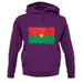 Burkina Faso Grunge Style Flag unisex hoodie